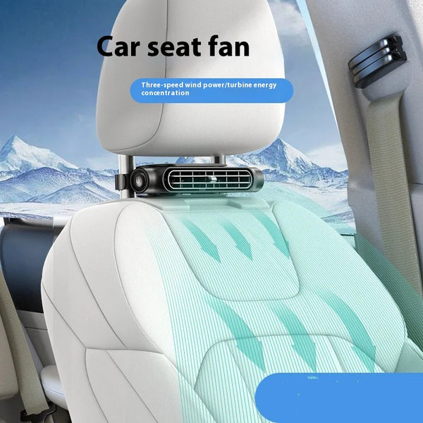 Back ventilation and cooling electric fan