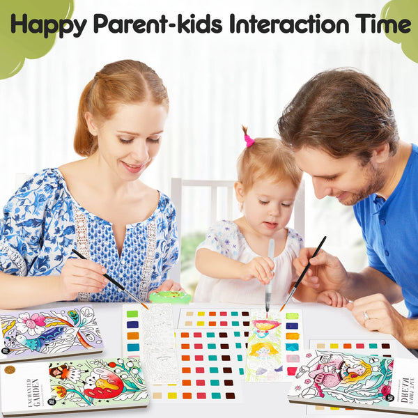Watercolor Coloring Book