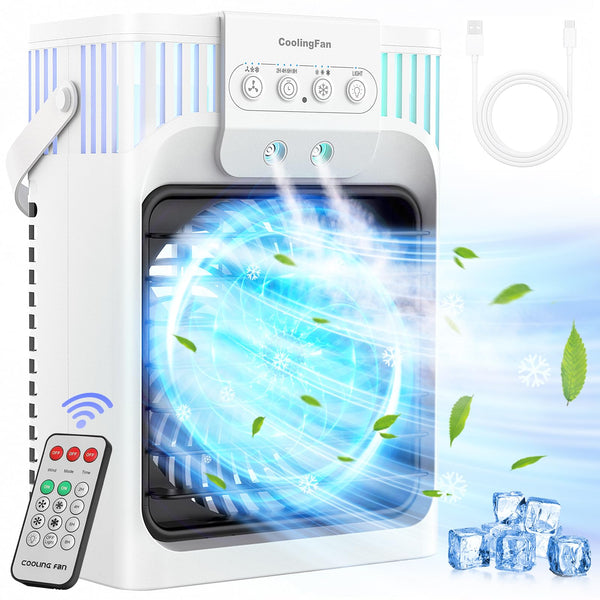 Portable air conditioning fan