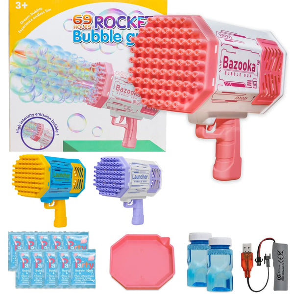 Bubble Machine Gun with Colorful Lights