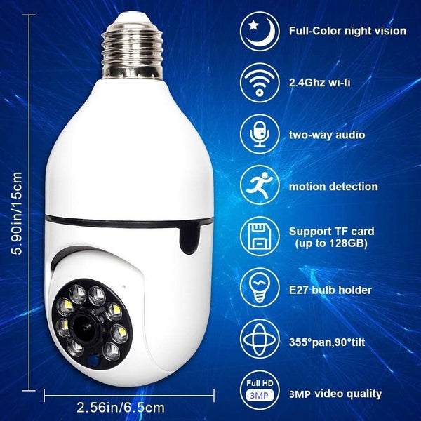 Bulb-shaped Surveillance Camera